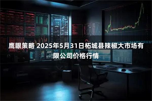 鹰眼策略 2025年5月31日柘城县辣椒大市场有限公司价格行情