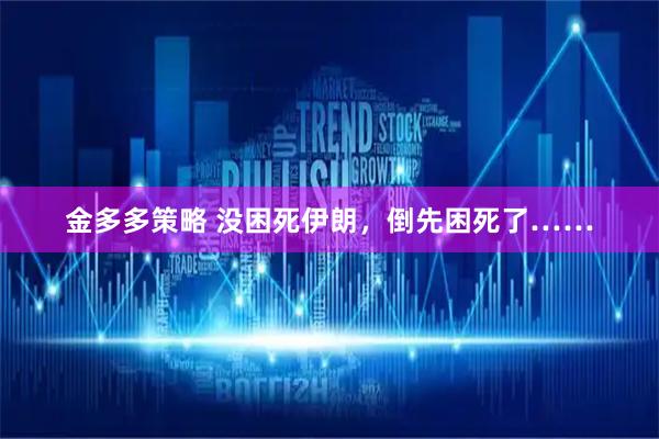 金多多策略 没困死伊朗，倒先困死了……